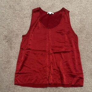 Lunya Ruby Red silk Pajama Top